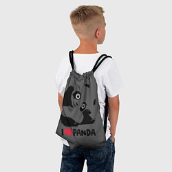 Рюкзак-мешок Я люблю панду, цвет: 3D-принт — фото 2