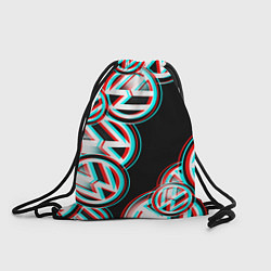 Рюкзак-мешок Volkswagen glitch pattern, цвет: 3D-принт