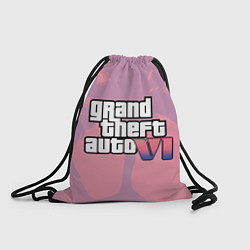 Рюкзак-мешок GTA 6 pink, цвет: 3D-принт