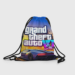 Рюкзак-мешок Grand theft auto 6 street vice city, цвет: 3D-принт