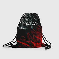 Рюкзак-мешок Ведьмак лого битва огней, цвет: 3D-принт