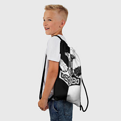 Рюкзак-мешок Волки и молот Тора, цвет: 3D-принт — фото 2