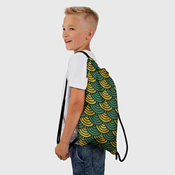 Рюкзак-мешок Чешуя зелёного древесного дракона, цвет: 3D-принт — фото 2