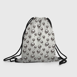 Рюкзак-мешок Мультяшные черепки абстрактный паттерн, цвет: 3D-принт