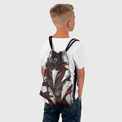 Рюкзак-мешок Красный чумной доктор, цвет: 3D-принт — фото 2