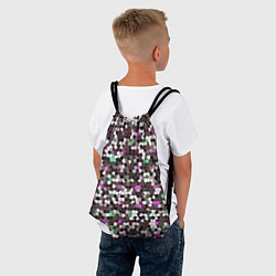 Рюкзак-мешок Мозаика бордо, цвет: 3D-принт — фото 2