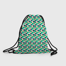 Рюкзак-мешок Жёлто-зелёный пискели, цвет: 3D-принт
