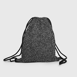 Рюкзак-мешок Чёрно-белый текстурный, цвет: 3D-принт