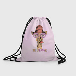 Рюкзак-мешок Гламурный жираф, цвет: 3D-принт