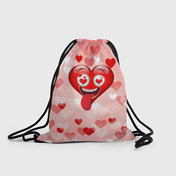 Рюкзак-мешок Влюбленное сердечко, цвет: 3D-принт