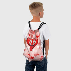 Рюкзак-мешок Влюбленное сердечко, цвет: 3D-принт — фото 2