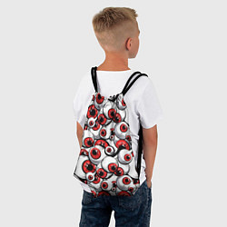 Рюкзак-мешок Красные глазные яблоки, цвет: 3D-принт — фото 2