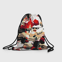 Рюкзак-мешок Чикен Ган разборка, цвет: 3D-принт