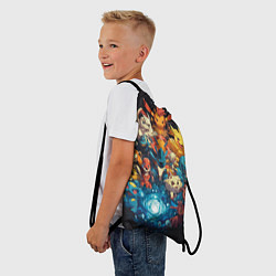Рюкзак-мешок Все покемоны в сборе, цвет: 3D-принт — фото 2