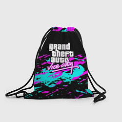 Рюкзак-мешок GTA vice city неоновые краски, цвет: 3D-принт