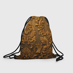 Рюкзак-мешок Темная лепнина золото, цвет: 3D-принт