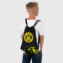 Рюкзак-мешок Borussia краски жёлтые, цвет: 3D-принт — фото 2