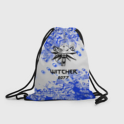 Рюкзак-мешок Ведьмак 2077 краски голубые, цвет: 3D-принт
