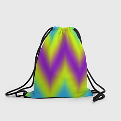 Рюкзак-мешок Неоновый зигзаг, цвет: 3D-принт