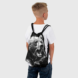 Рюкзак-мешок Медведь на охоте, цвет: 3D-принт — фото 2