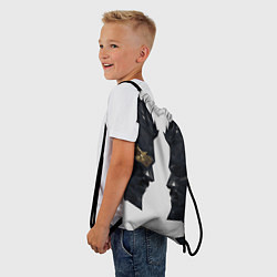 Рюкзак-мешок Адам Дженсен в отражении deus ex, цвет: 3D-принт — фото 2