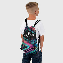 Рюкзак-мешок Counter Strike - stripes, цвет: 3D-принт — фото 2