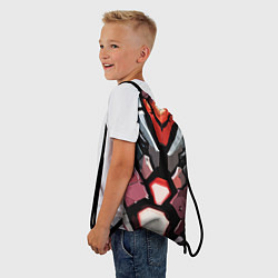 Рюкзак-мешок Красная броня киберпанк, цвет: 3D-принт — фото 2