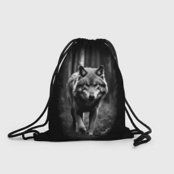 Рюкзак-мешок Матерый Старый Волк, цвет: 3D-принт
