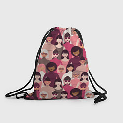 Рюкзак-мешок Гламурные девушки, цвет: 3D-принт