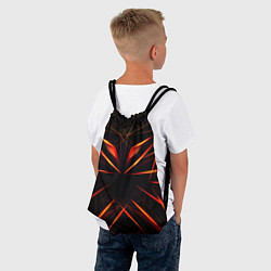 Рюкзак-мешок Оранжевый хрусталь, цвет: 3D-принт — фото 2