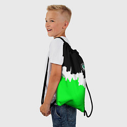 Рюкзак-мешок Skoda геометрия краски спорт, цвет: 3D-принт — фото 2