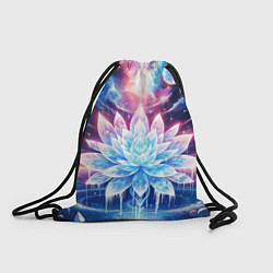 Рюкзак-мешок Космический цветок из льда - эзотерический лотос, цвет: 3D-принт