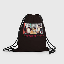 Рюкзак-мешок Танджиро, Зеницу и Иноске, цвет: 3D-принт