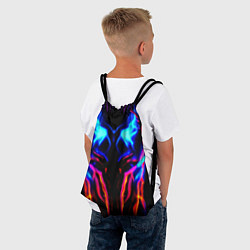 Рюкзак-мешок Неоновый киберкостюм, цвет: 3D-принт — фото 2
