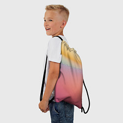 Рюкзак-мешок Радужные переходы градиент, цвет: 3D-принт — фото 2