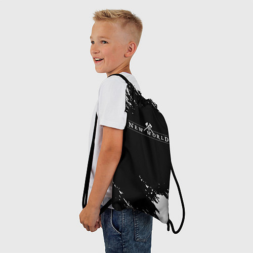 Мешок для обуви New world штрихи красок / 3D-принт – фото 3