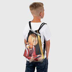 Рюкзак-мешок Кенма Козуме из Волейбола, цвет: 3D-принт — фото 2