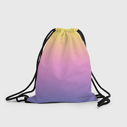 Рюкзак-мешок Нежный жёлто-сиреневый градиент, цвет: 3D-принт
