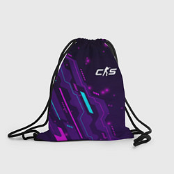 Рюкзак-мешок Counter-Strike 2 neon gaming, цвет: 3D-принт