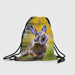 Рюкзак-мешок Крик бегущего зайца, цвет: 3D-принт