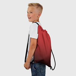 Рюкзак-мешок Градиент клубнично-чёрный, цвет: 3D-принт — фото 2