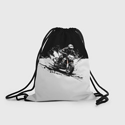 Рюкзак-мешок Scrambler BlacknWhite, цвет: 3D-принт