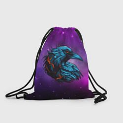 Рюкзак-мешок Ворона в космосе, цвет: 3D-принт