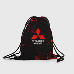 Рюкзак-мешок Митсубиси - красные брызги, цвет: 3D-принт