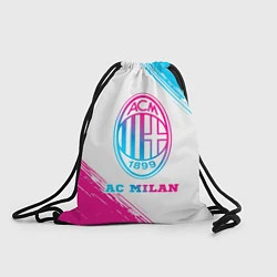 Рюкзак-мешок AC Milan neon gradient style, цвет: 3D-принт