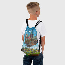 Рюкзак-мешок Фантастический парящий дом, цвет: 3D-принт — фото 2