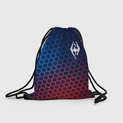 Рюкзак-мешок Skyrim неоновые соты, цвет: 3D-принт