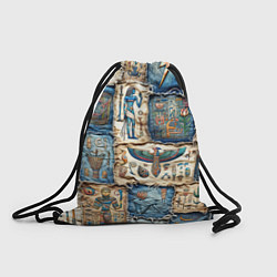 Рюкзак-мешок Пэчворк из Египетских мотивов, цвет: 3D-принт