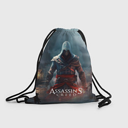 Рюкзак-мешок Assassins creed ночной город, цвет: 3D-принт