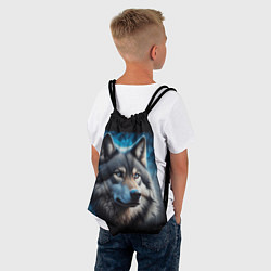 Рюкзак-мешок Красивый портрет волка, цвет: 3D-принт — фото 2